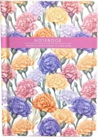 Notebook A6/64K smooth Colorful flowers FRESH