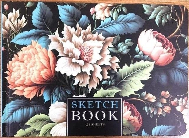 Sketchbook A5/24K smooth Dark flowers 6971901348123