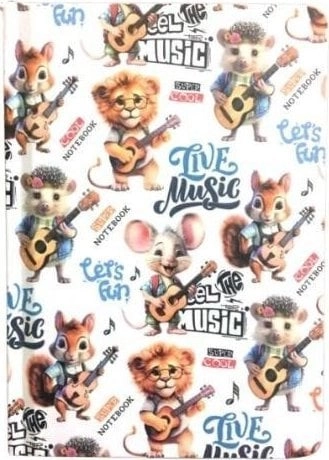 Notebook A6/64K smooth Animals music FRESH