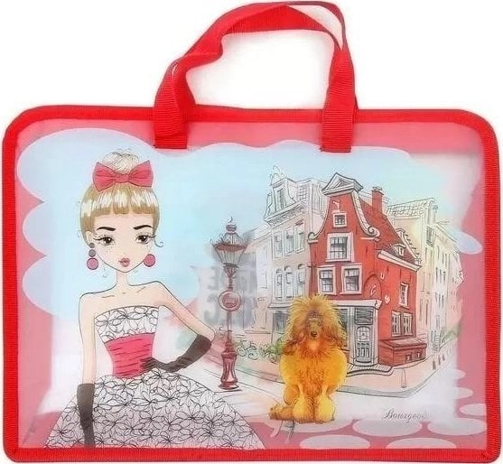 A4+ briefcase bag with a zipper