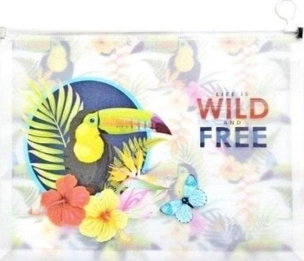A4+ folder with plastic zipper Tukan