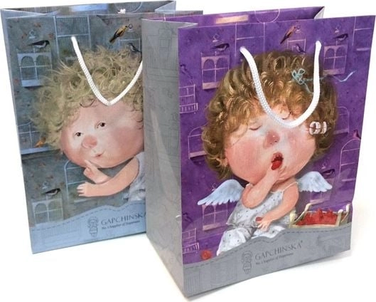 Vertical Angels decorative bag L 39x32x9cm