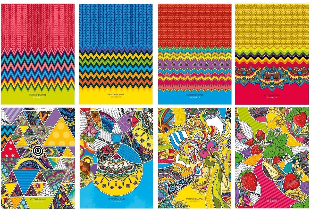 Decorative notebook A5/80K smooth FRESH GIFT0894