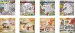 Decorative notebook 200x200/120K grid FRESH WIKR-01004369