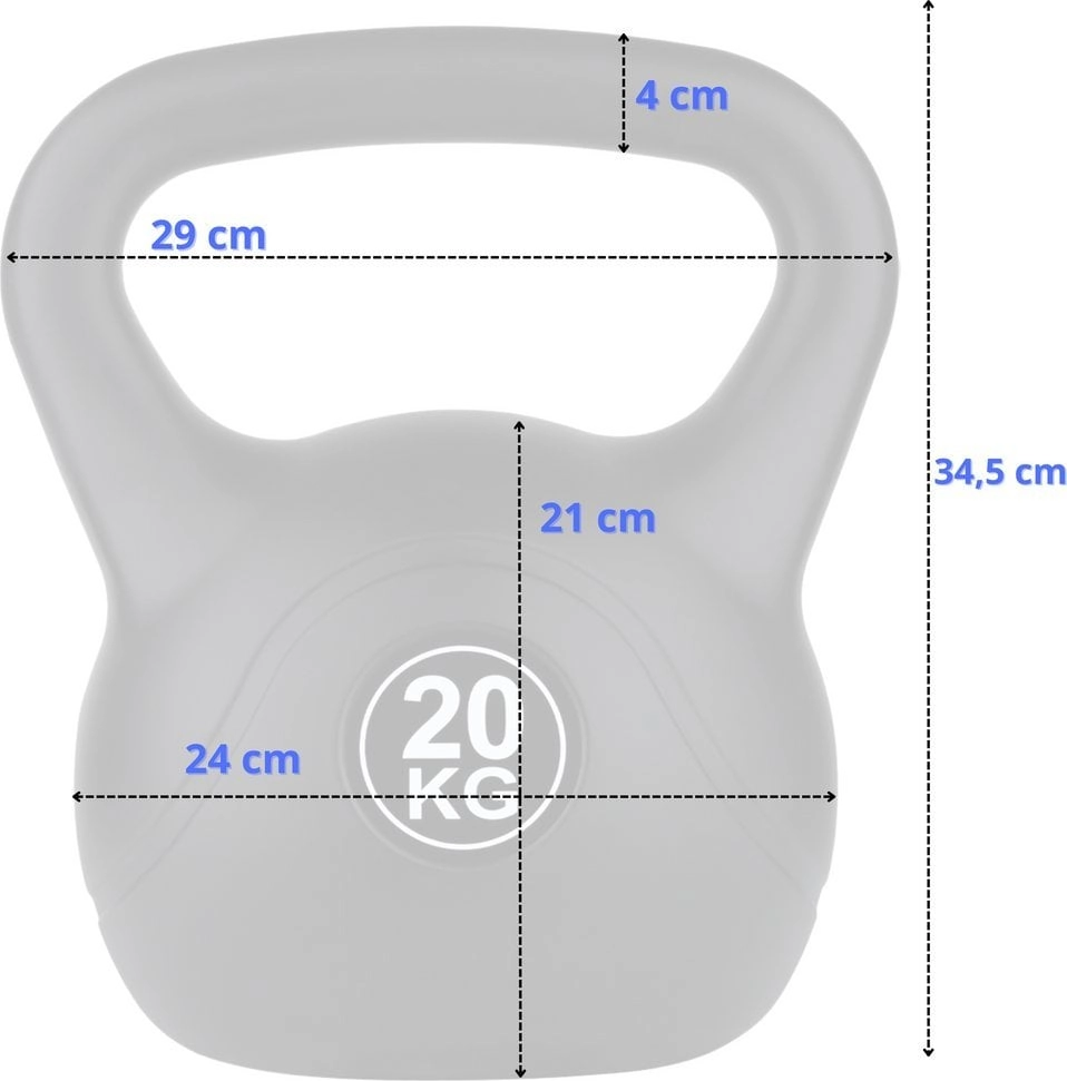 Kettlebell do ćwiczeń FUNFIT GYMFITNESS 20