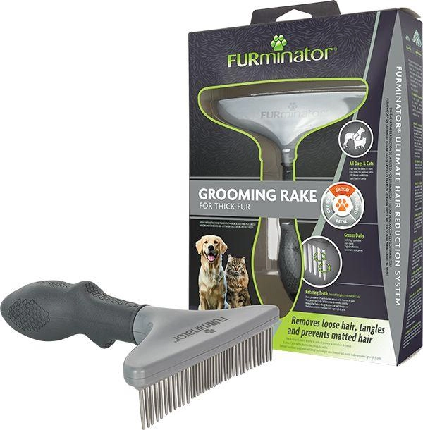 Furminator metal hair- rake for dogs