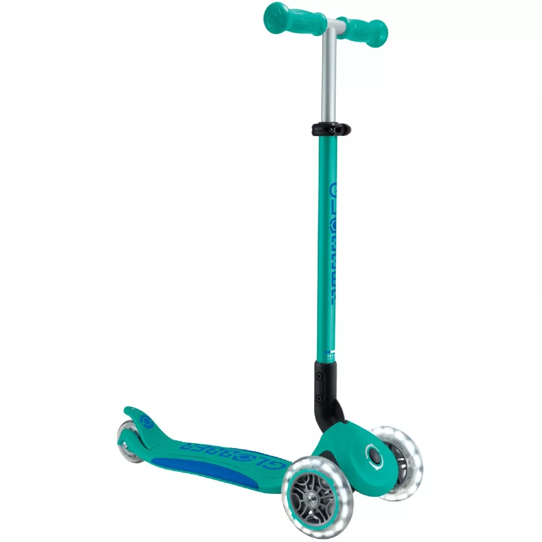 GLOBBER Primo Foldable Plus Lights (turquoise/dark