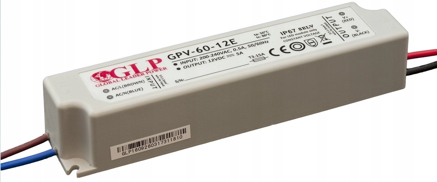 GLP SWITCHING POWER SUPPLY 24V/2.5A/GPV-MINI