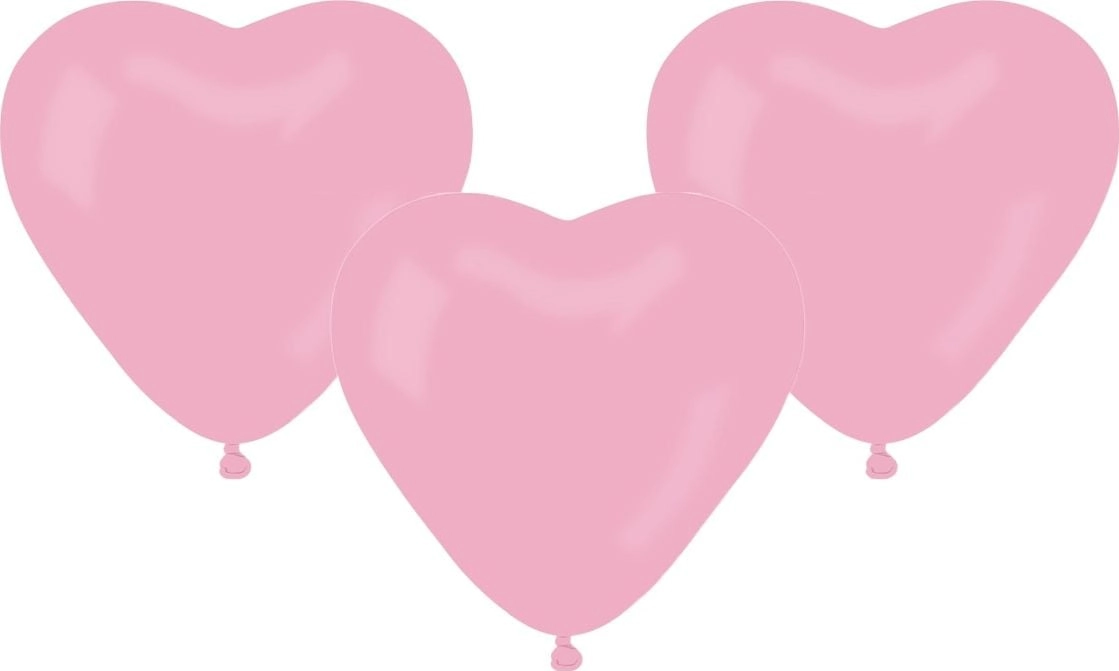 GMR Latex balloons Hearts light pink