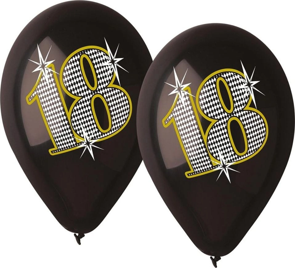 Premium balloons 18 black 5 pcs