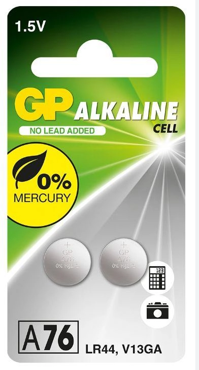 BATTERIES GP A76F-U2. LR44. 2PCE A76F-U2