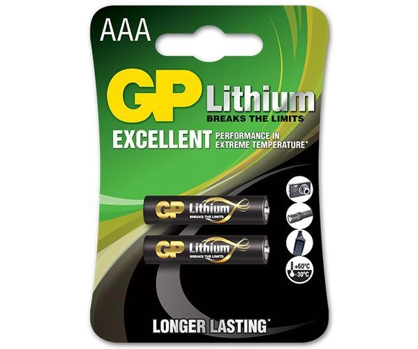 BATTERIES LITHIUM AAA 1.5V 2PCE