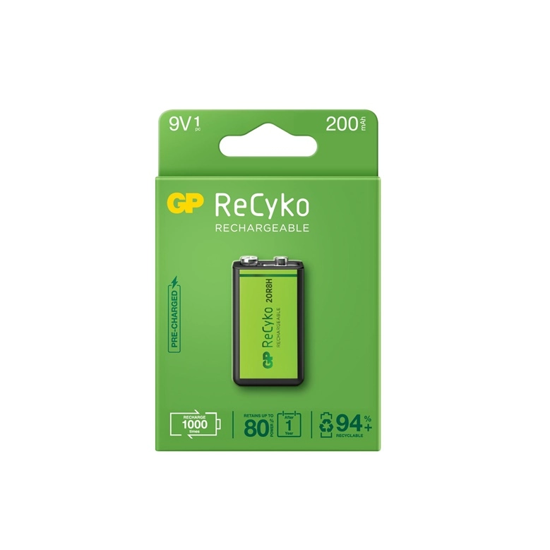 GP - ReCyko Rechargeable 9V-battery 200
