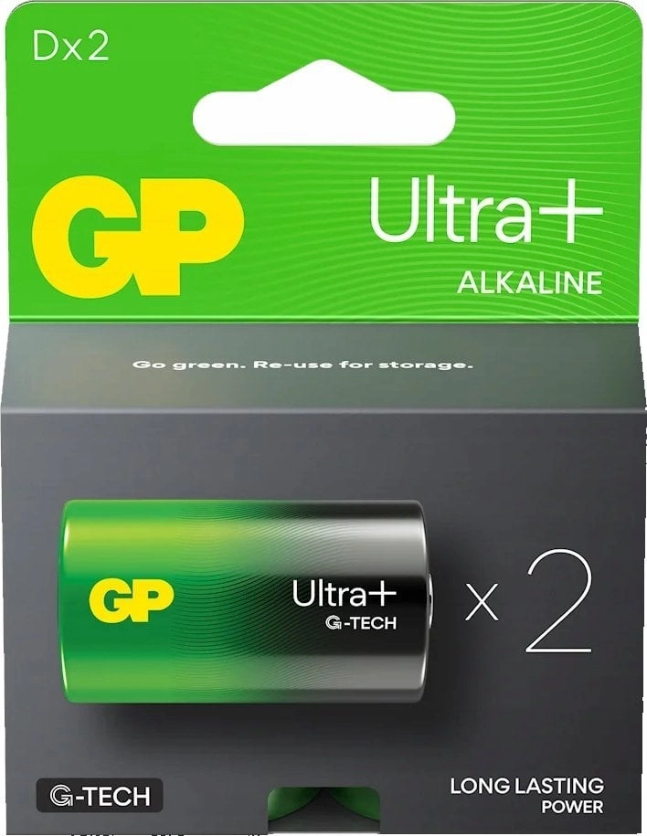 GP Ultra+ LR20 Battery 2 pcs