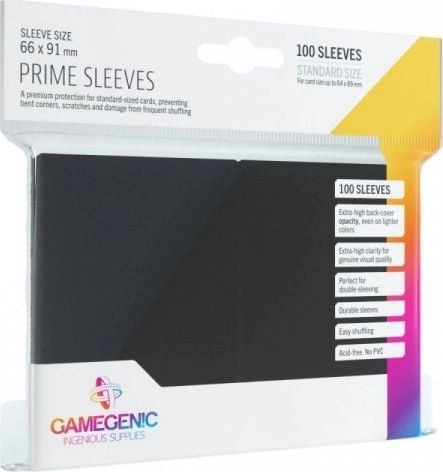 Gamegenic - Prime Sleeves Black (GGS10018ML)