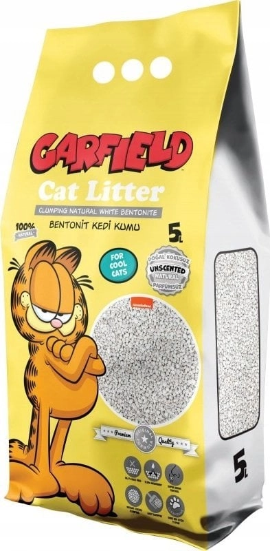 Garfield  żwirek bentonit dla kota  naturalny