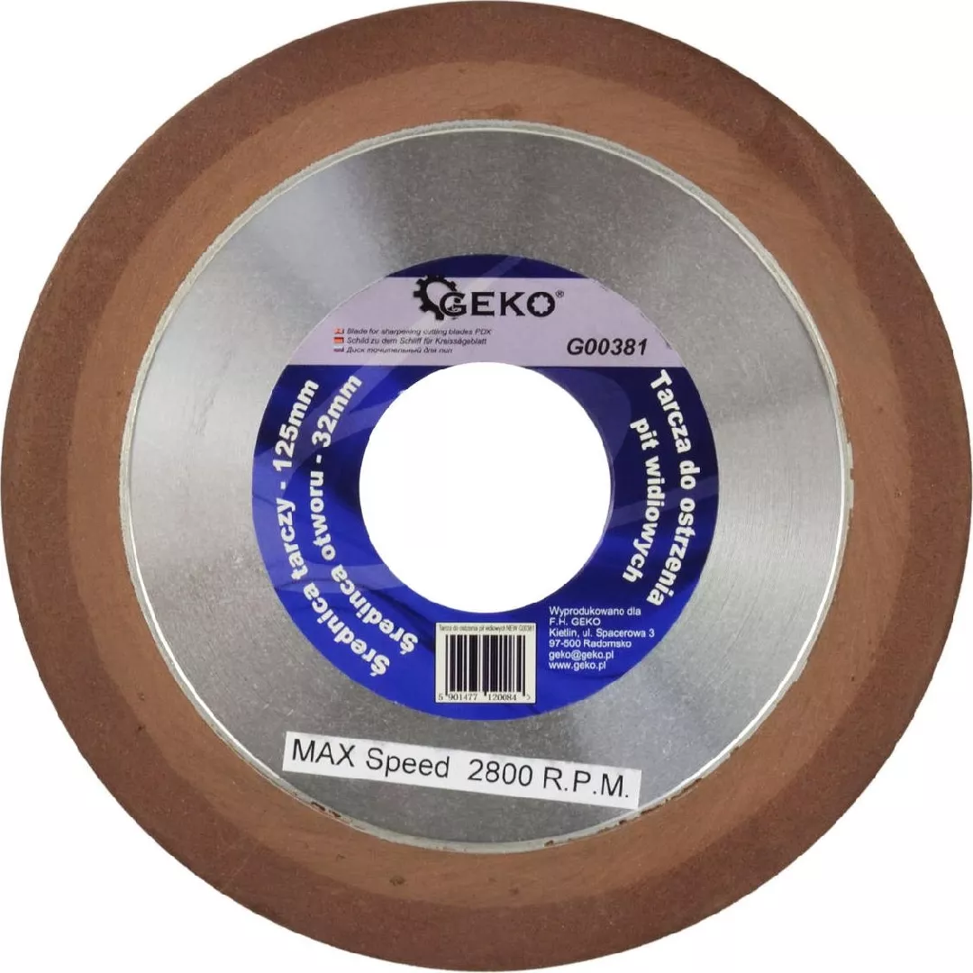 Dimanta disks zāģripas asinaš. 125x10x32x8mm 05901477120084