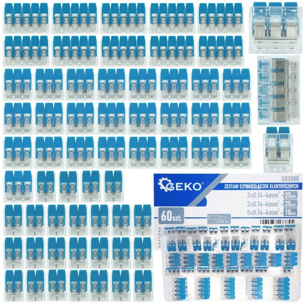 Set of electrical quick connectors 60