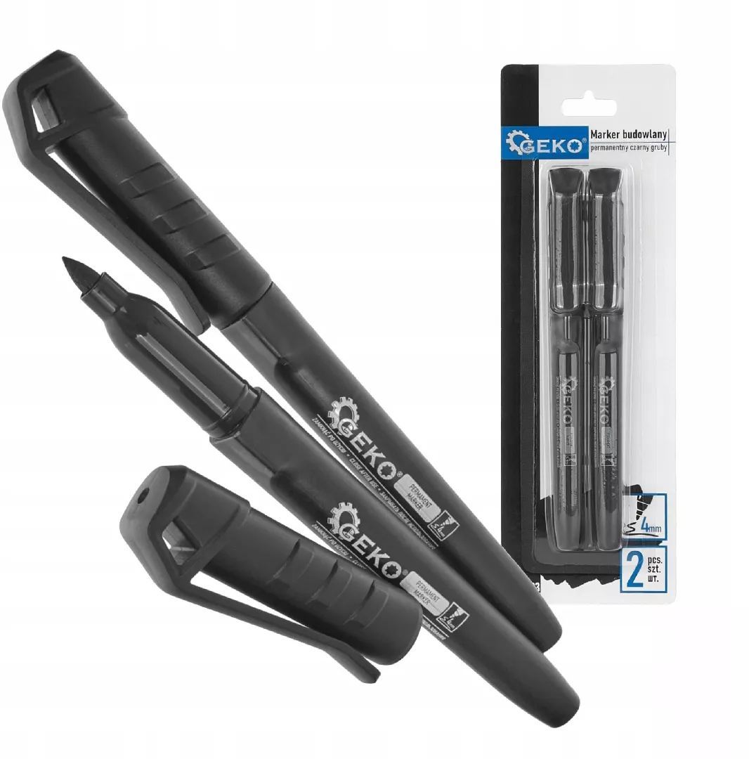 Permanent black thick construction marker –