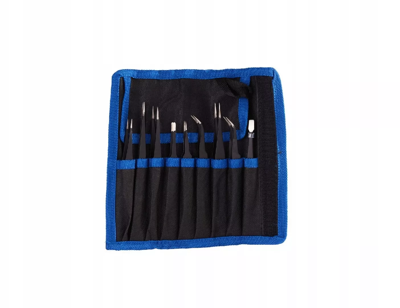 Set of precision metal tweezers 9