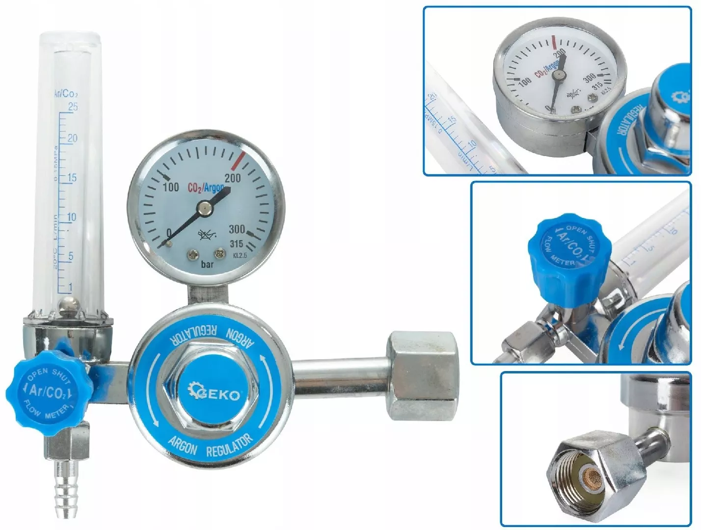 CO2/ARGON reducer with rotameter (10) 5901477181221