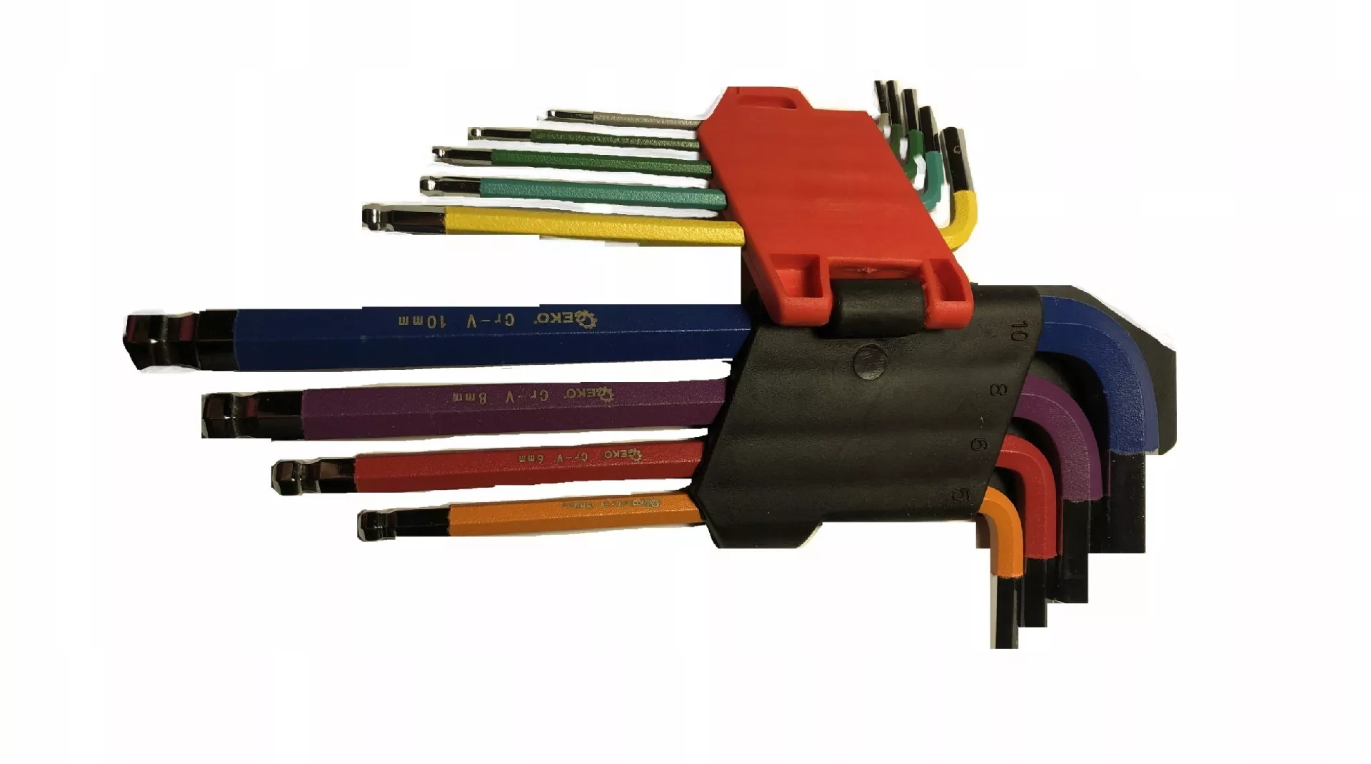 Colored Allen keys 1.5-10mm 9