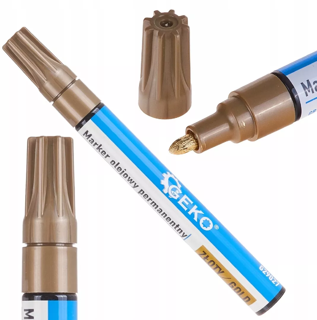 Permanent oil marker gold (25/500) 5901477186011