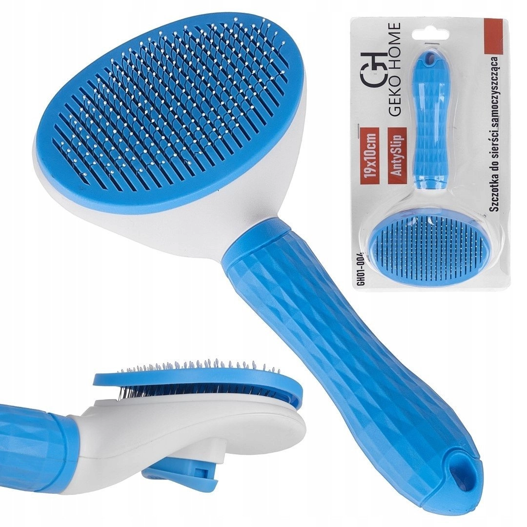 Self-cleaning fur brush (100) 5901477189654