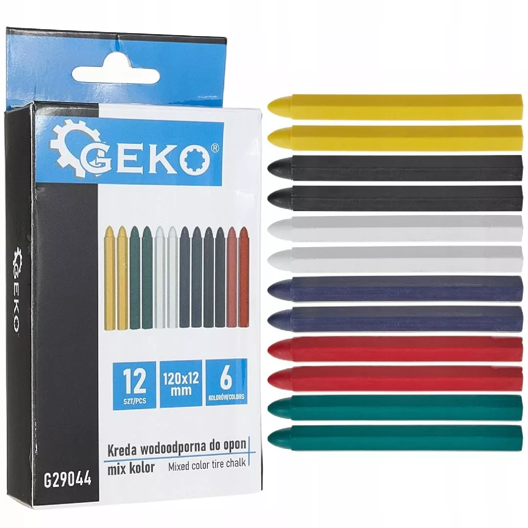 Waterproof chalk for tires  mix color