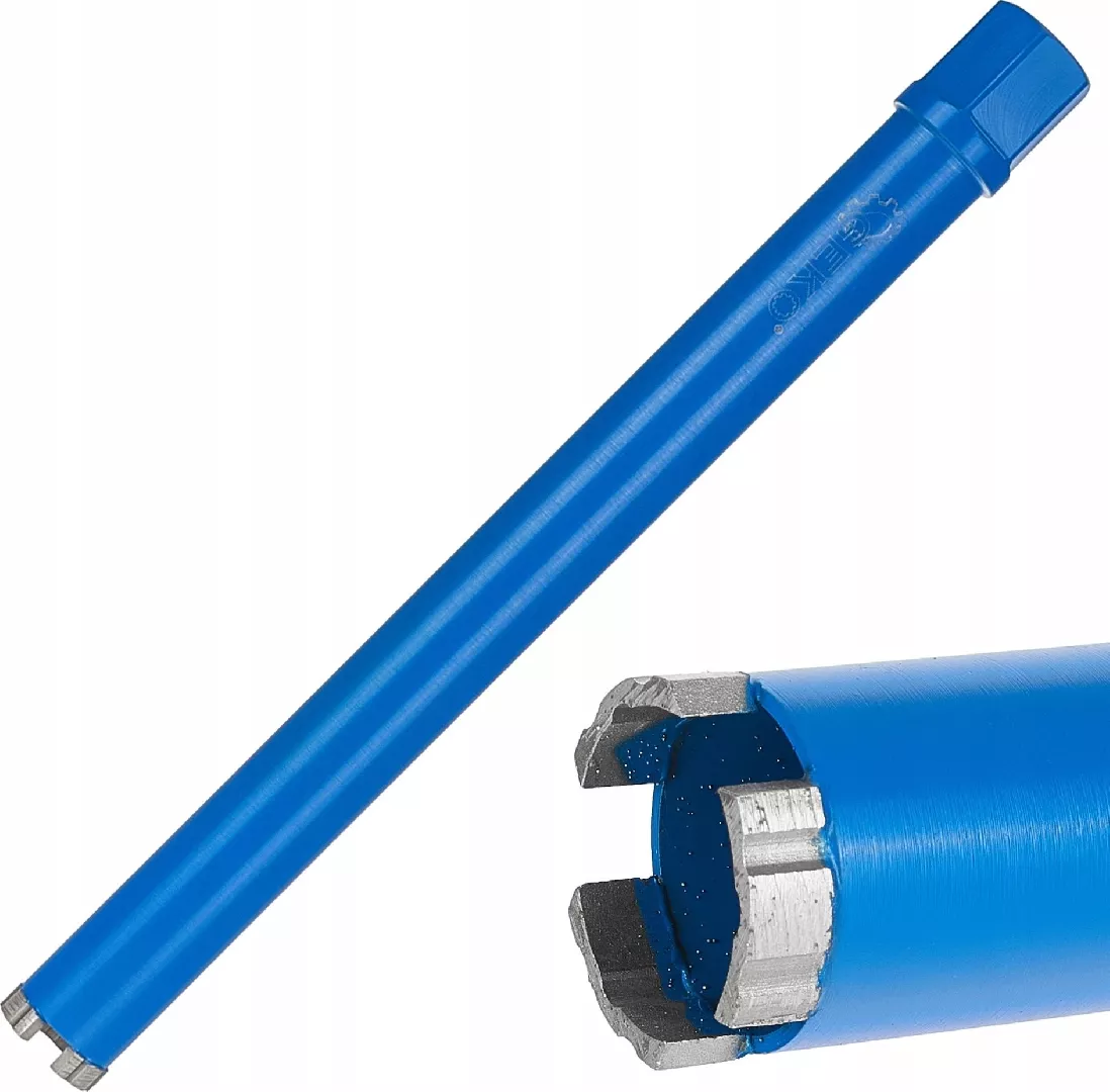 Diamond core drill bit for dry