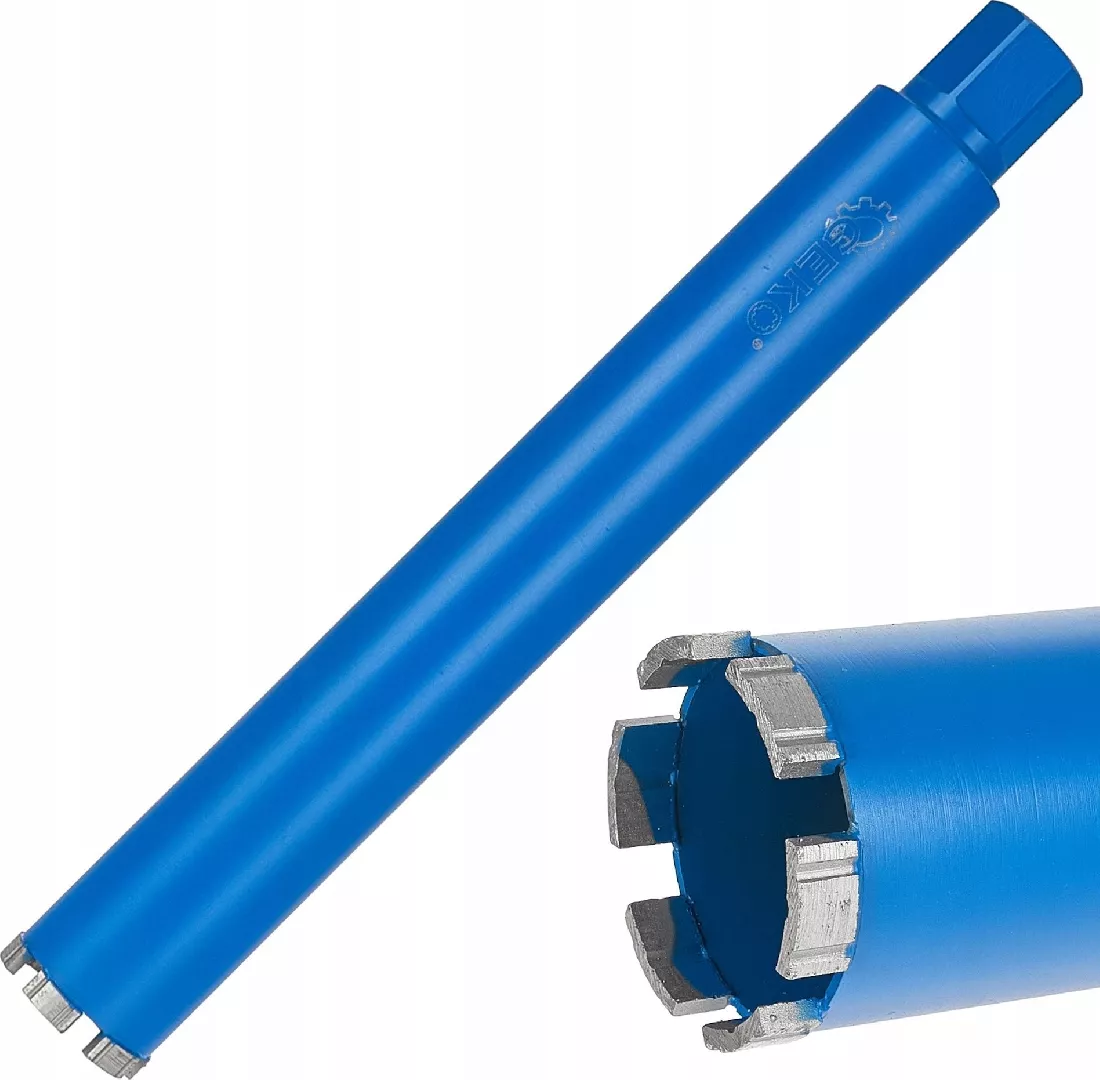 Diamond core drill bit for dry