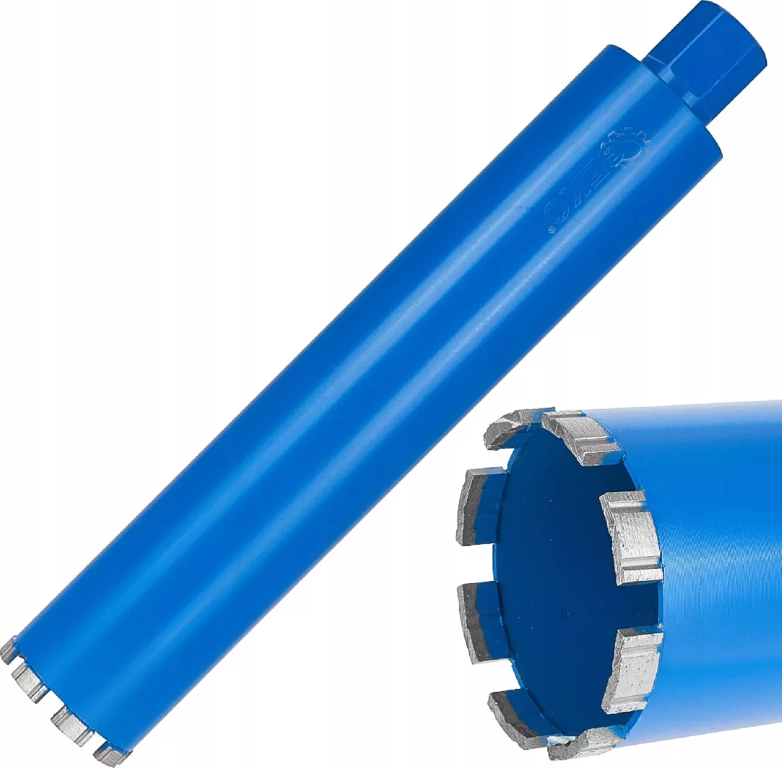Diamond core drill bit for dry