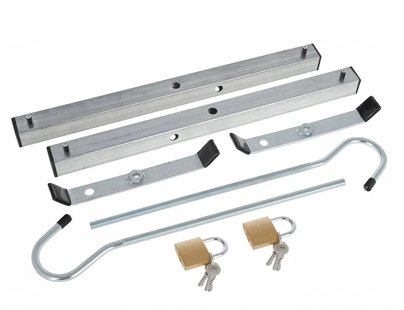 Handles for transporting a ladder on