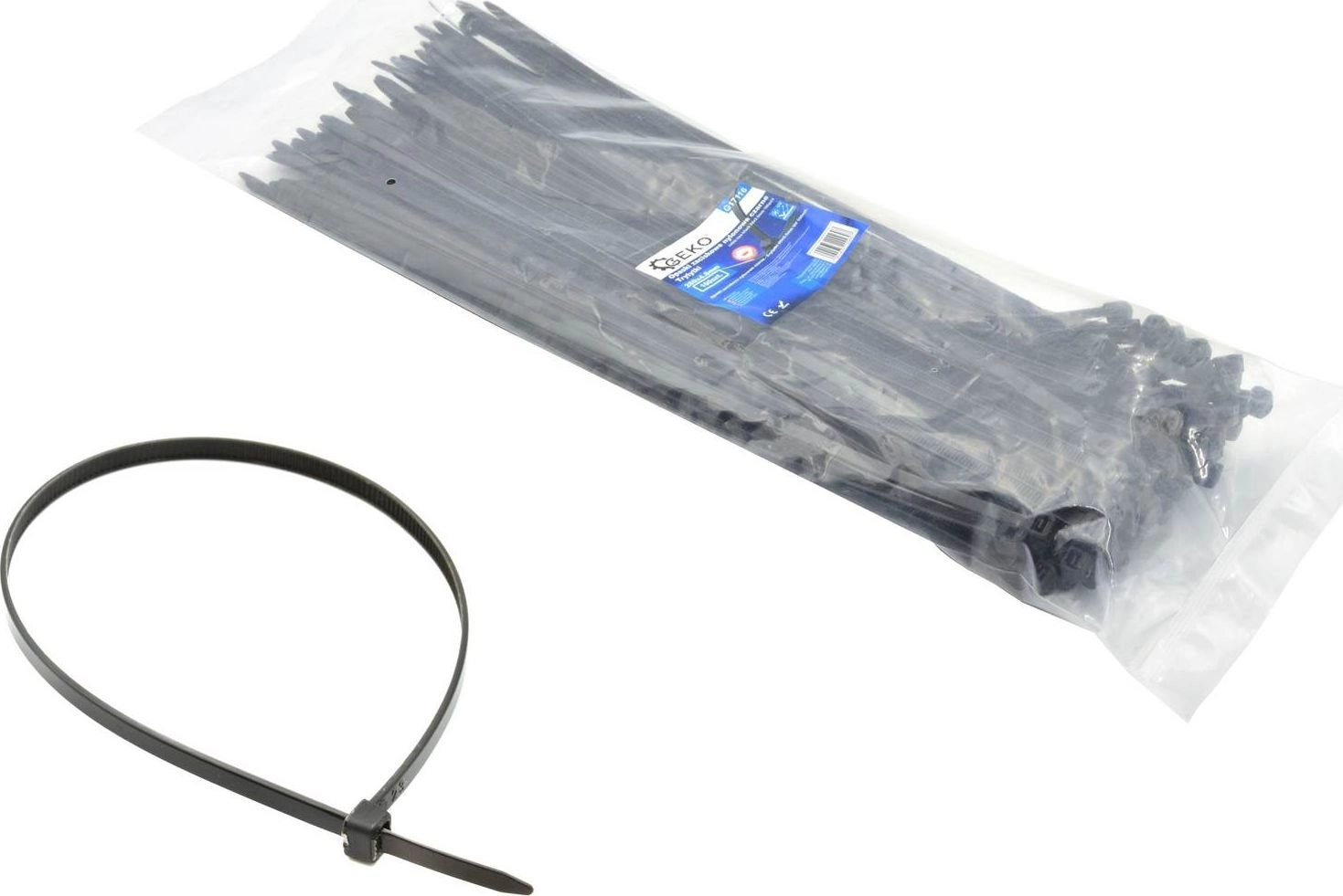 Geko Black nylon cable ties 120x4