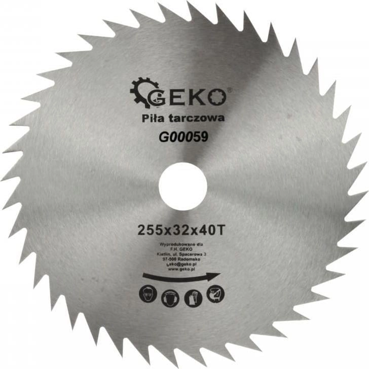 Geko TARCZA DO DREWNA 250X32X40T B/W