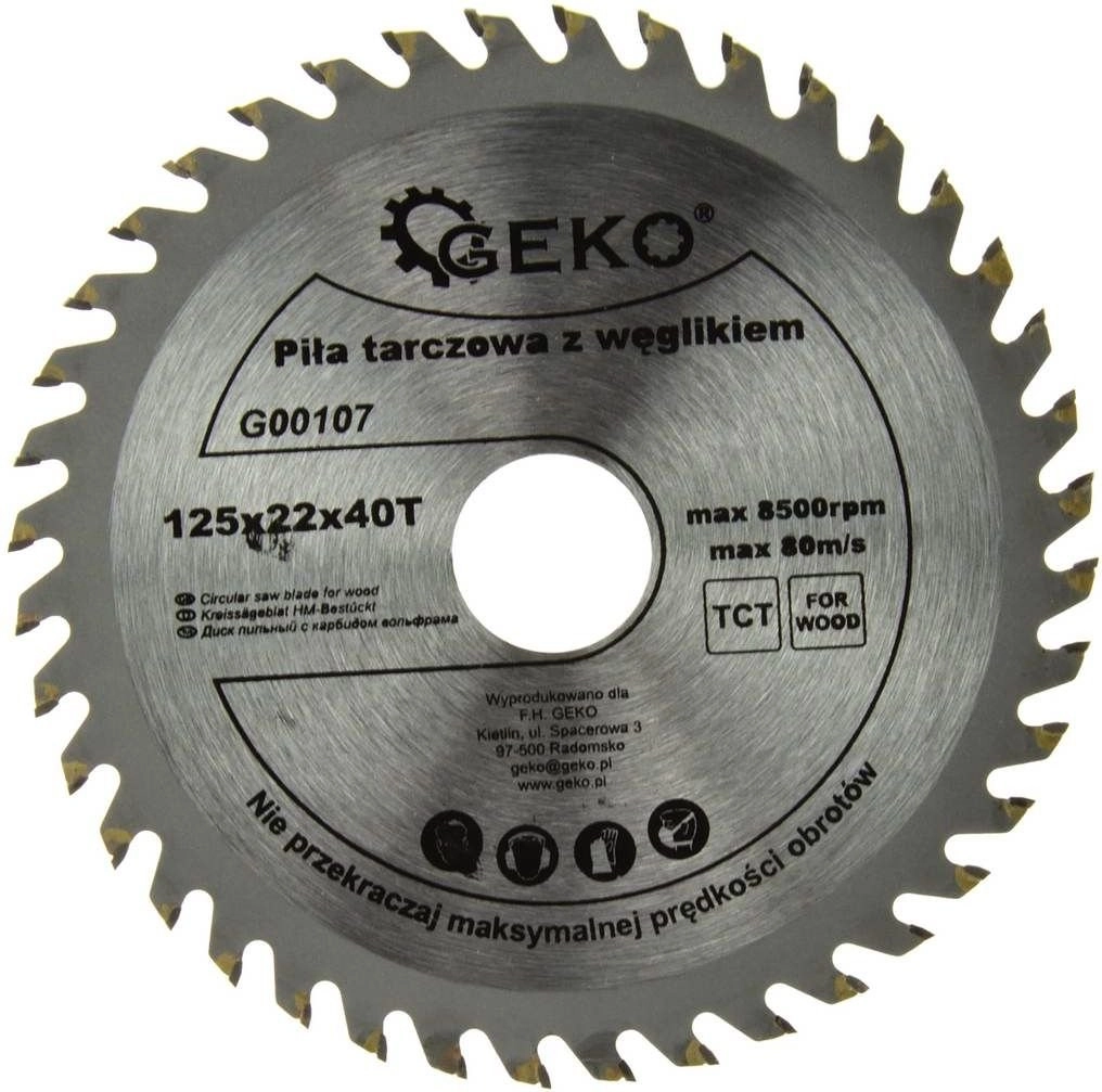 Geko tarcza do drewna 125x22x40T (G00107)
