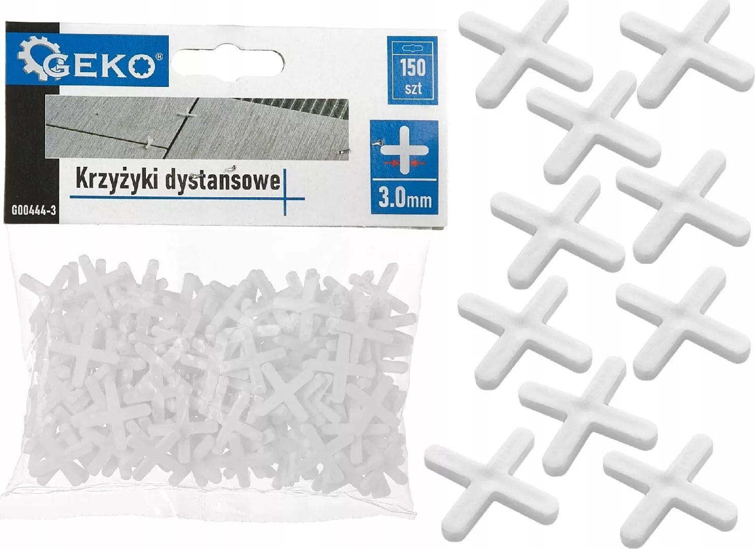 Geko Krzyżyki dystansowe - 3 0mm