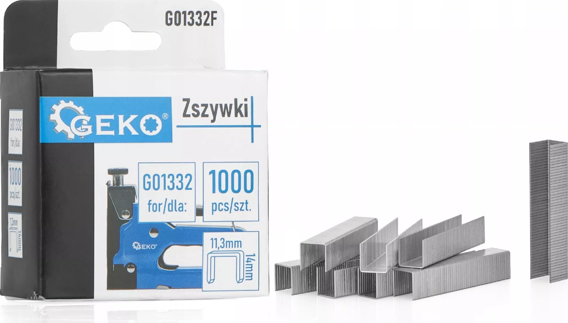 Geko Zszywki 1.2x11.3mm 14mm