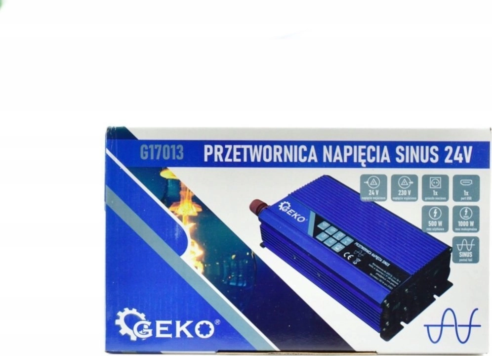 Przetwornica Geko Przetwornica napięcia SINUS 24V/230V