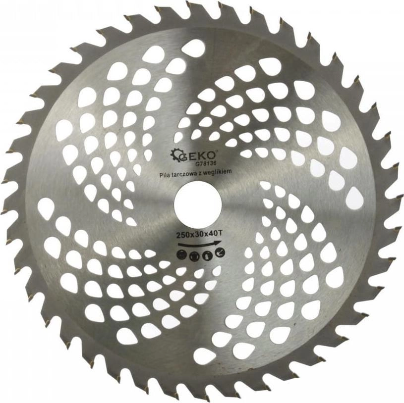 Geko TARCZA DO DREWNA 250X30X40T(OTWORY) (50)