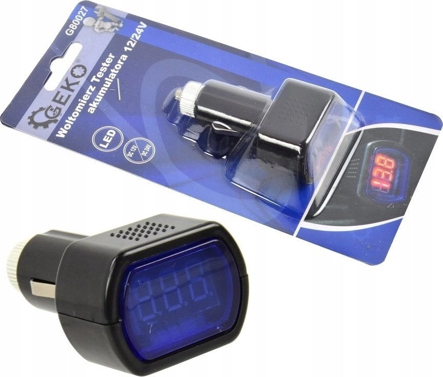 Geko Woltomierz  tester akumulatora 12/24V (100)