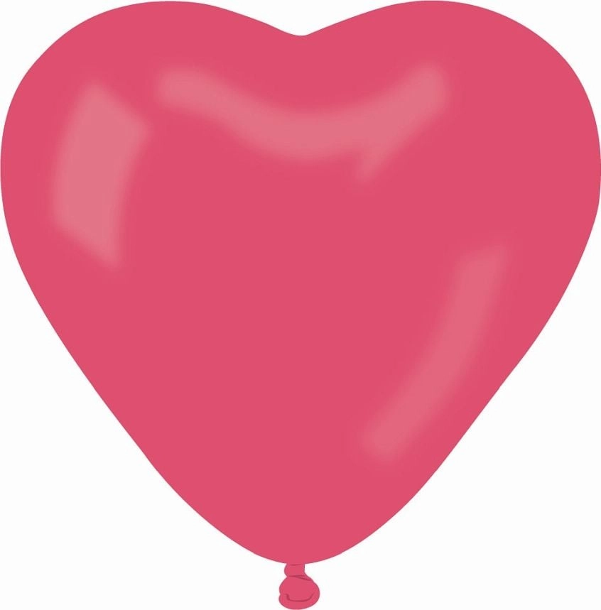 Pastel red heart balloons  50 pcs