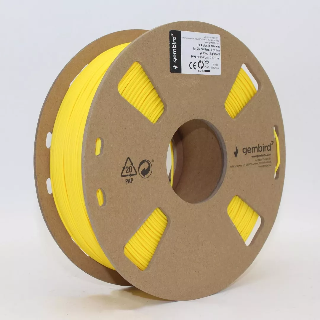Gembird 3DP-PLA1.75-01-Y 3D printing material