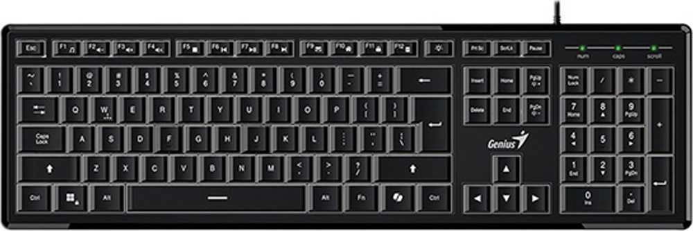 Genius SlimStar 820 keyboard with cable