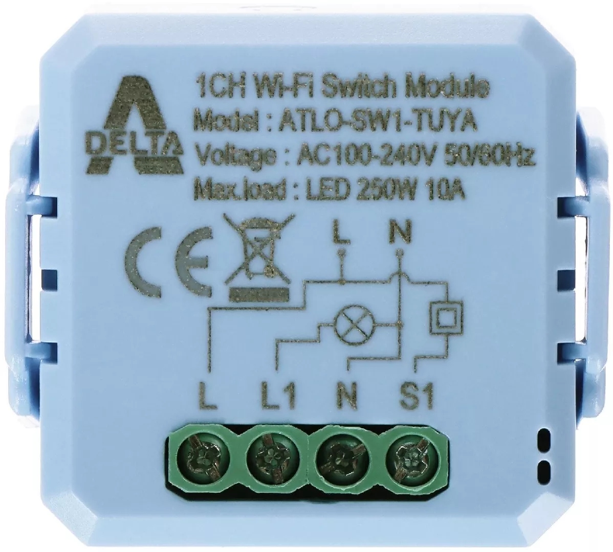 INTELIGENTNY STEROWNIK OŚWIETLENIA LED ATLO-SW1-TUYA Wi-Fi