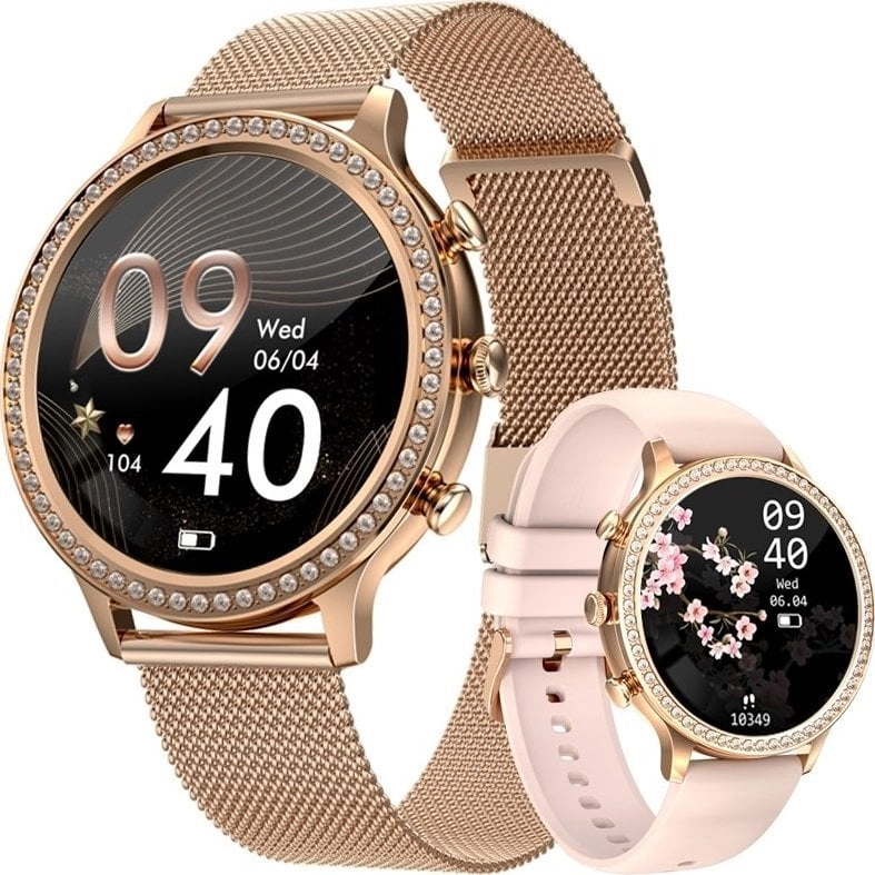 Veltori VT310-1 Women`s Smartwatch Gold Bracelet