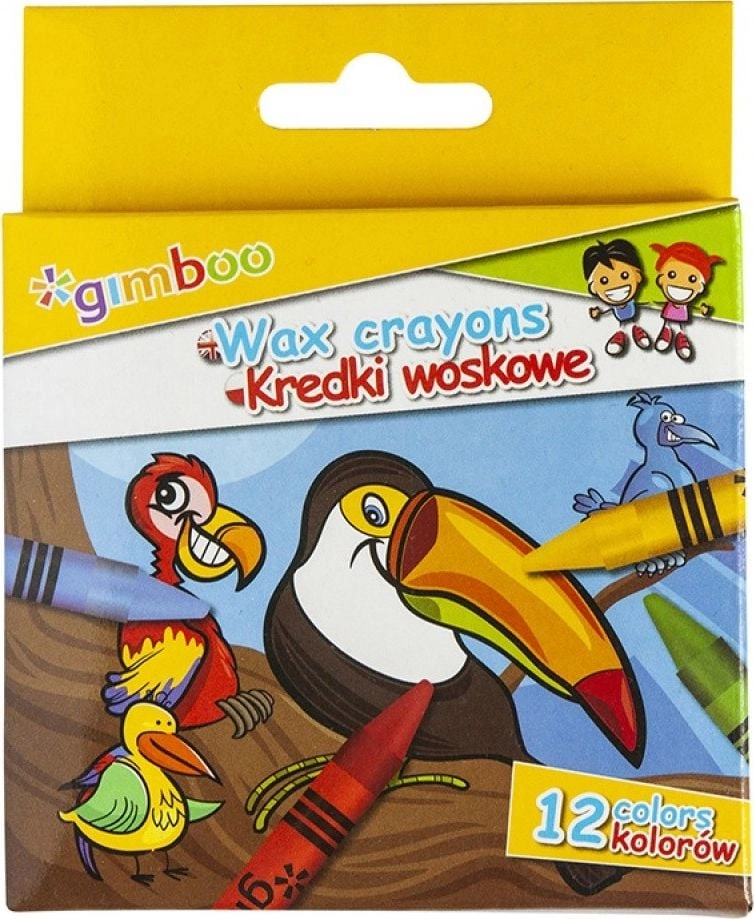 Gimboo GIMBOO wax crayons  8mm  mix