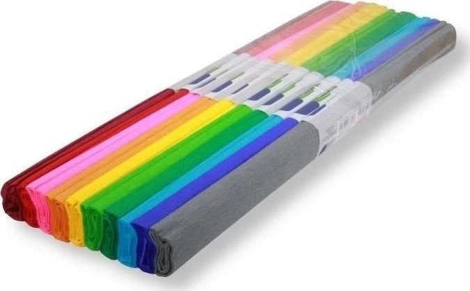 Crinkled tissue paper  mix of colors