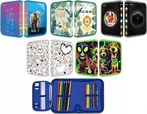 School pencil case with 1 MIX
