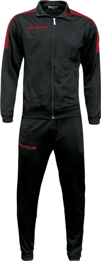 Givova Tuta Revolution Tracksuit Black/Red TR033